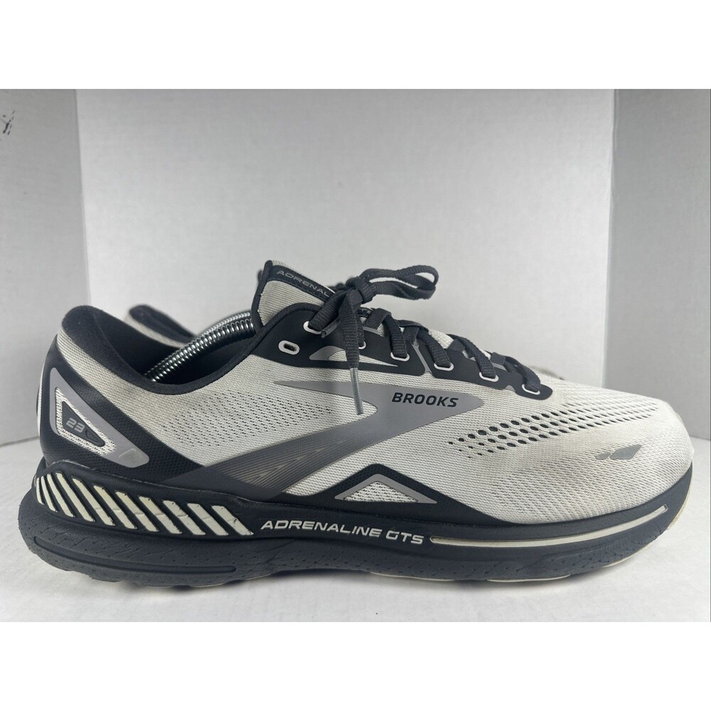 Brooks Adrenaline GTS 23 Mens Size 13 2E Wide Oyster Alloy Shoes 1103912E065
